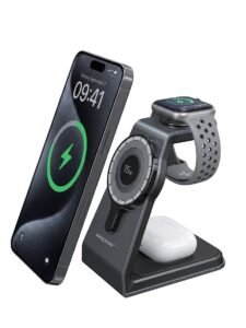 3-in-1 Magnetic Wireless Charging Stand MW02 15W Charging in lebanon
