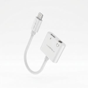 Lightning to 3.5mm Headset + Lightning Charging Adapter LA04 cable in lebanon