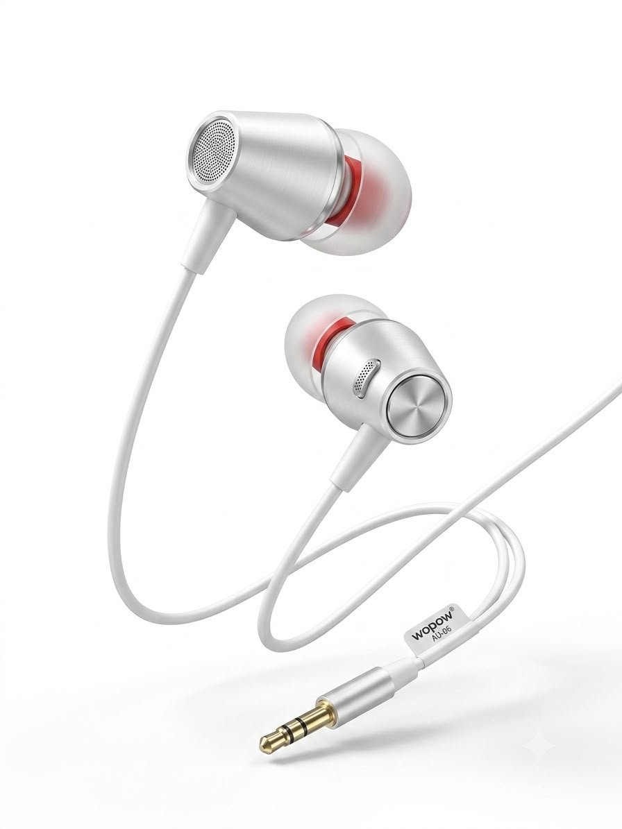 Metal Earphone 1200mm AU-06 Earphone in lebanon