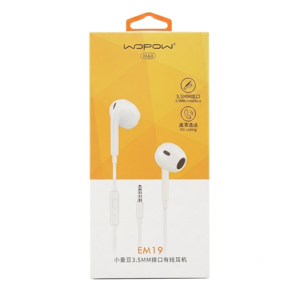 Wired Earphone 3.5MM EM19 Earphone in lebanon