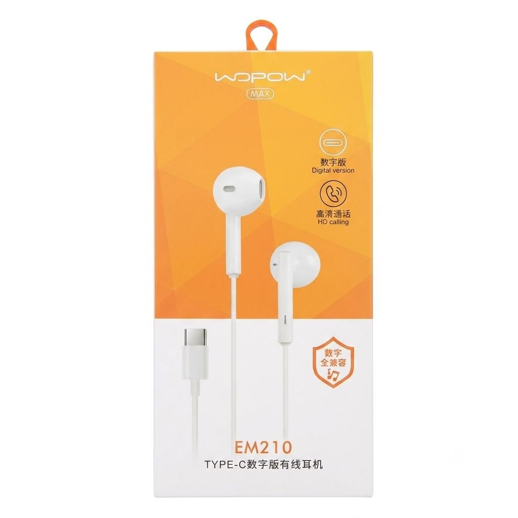 TYPE-C Digital Wired Headset EM210 Wired Headset in lebanon