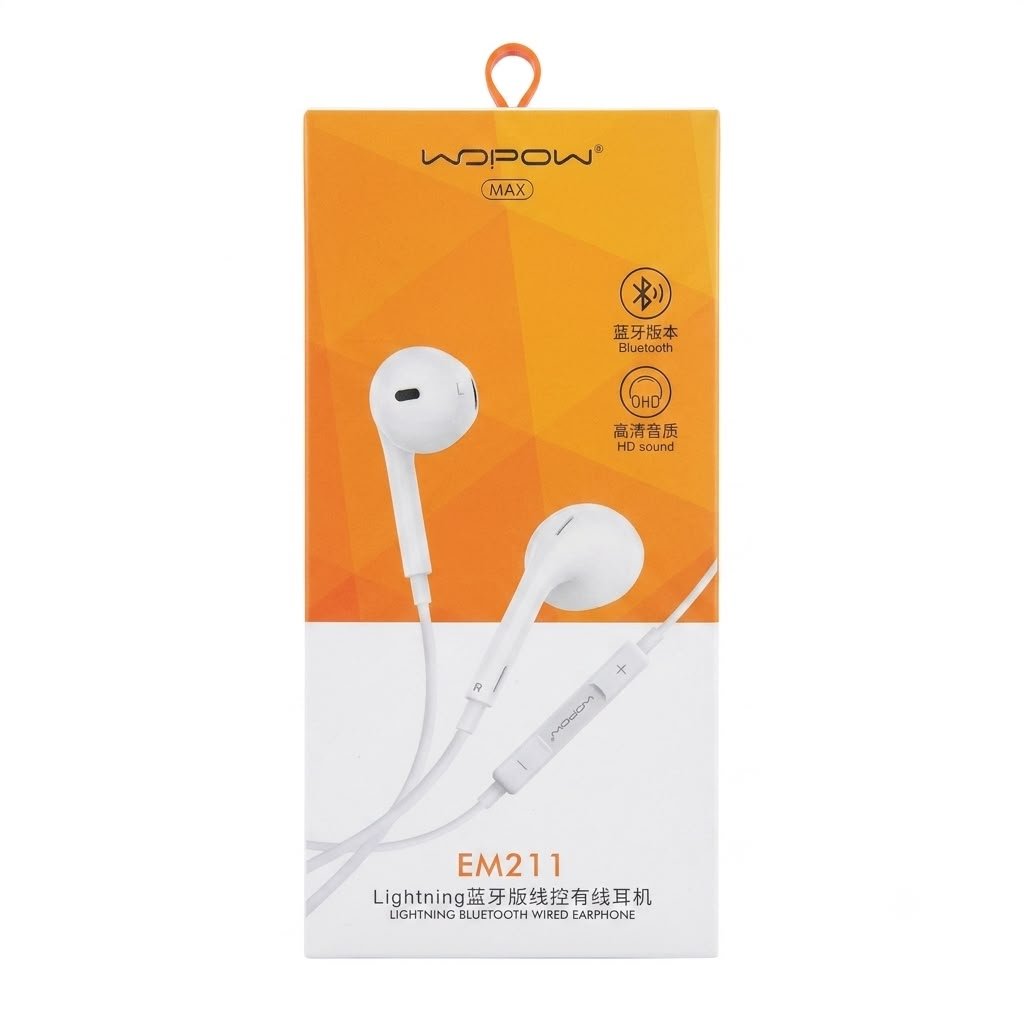 Lightning Bluetooth Wired Earphone EM211 Earphone in lebanon