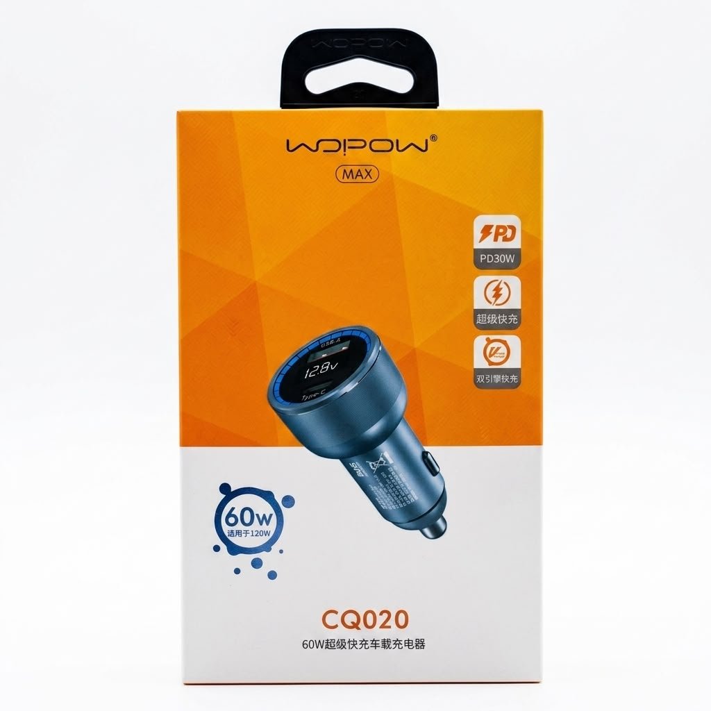 Car Charger CQ020 60w Super Fast charging in lebanon