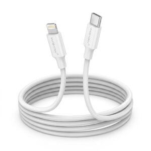 27W PD fast charging data cable W01CL 2000mm Type-C to Lightning DATA CABLE IN LEBANON