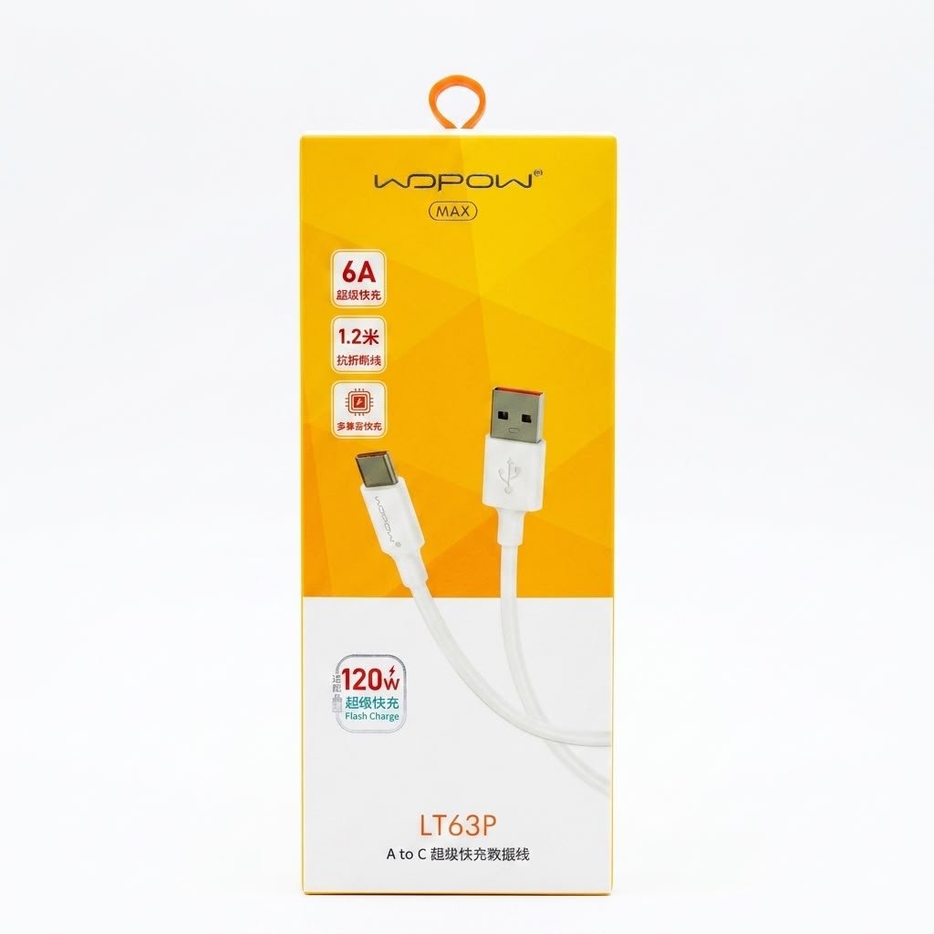 Super fast charging data cable LT63P 120W USB-A to Type-C DATA CABLE IN LEBANON