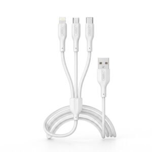 3IN1 FAST CHARGING CABLE WX05 type-c micro lightning 1200mm DATA CABLE IN LEBANON