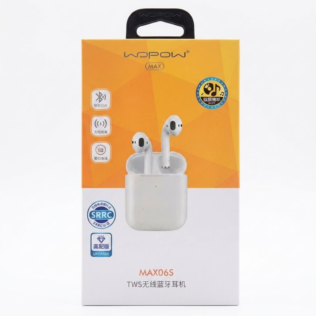 TWS Bluetooth EARPODS MAX06S 220mAh HIFI SOUND QUALITY EARPODS IN LEBANON
