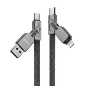 2 in 2 zinc alloy braided data cable LC028 1000mm DATA CABLE IN LEBANON
